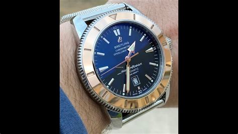 youtube breitling superocean heritage 46 gold